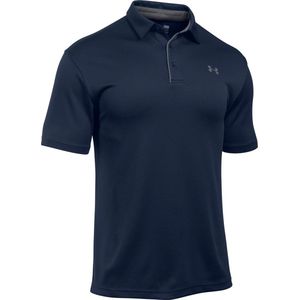 Under Armour Tech Polo Shirt Heren Sportpolo - Maat L  - Mannen - blauw