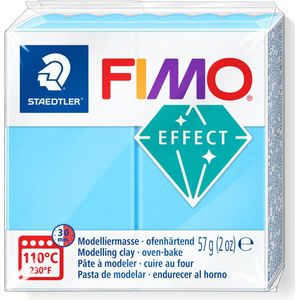 FIMO effect ovenhardende boetseerklei standaard blokje 57 g - neon blauw