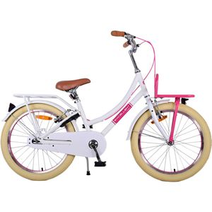 Volare Excellent Kinderfiets - Meisjes - 20 inch - Wit - Twee handremmen