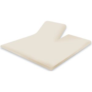 Eleganzzz Splittopper Hoeslaken Katoen Perkal - Ivoor - 160x200cm - Split Enkel - Single Split Topper - Hoeslakens - Tweepersoons