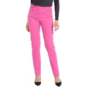 5-pocket stretch katoenen broek met rechte pijpen