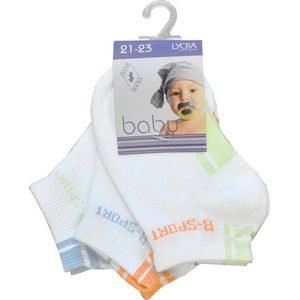 Baby sokjes fantasie - maat 19/20 - 12 paar - 90% KATOEN - Naadloos