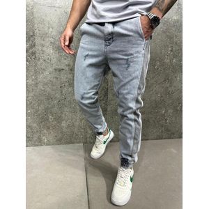 Heren Jogging Jeans – Slim Fit Spijkerbroek met Trekkoord – Comfortabel & Trendy