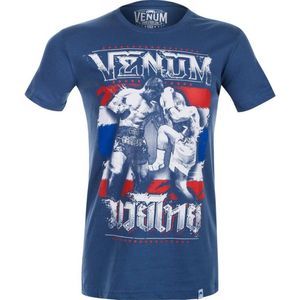 Venum Thai Chok T-Shirt Blauw Kickboksen Venum Fightshop Nederland - M, L