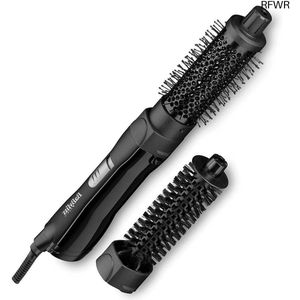 RFWR® Föhnborstel 800W met 30mm en 20mm Opzetstukken – Brede Temperatuurinstellingen en Koele Luchtfunctie voor Snelle Droging & Styling