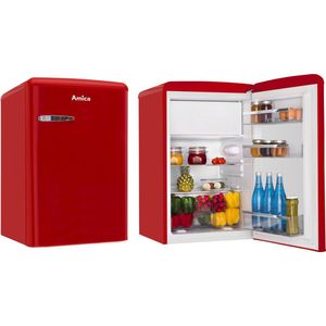 Amica AR1112R - Retro Tafelmodel Koelkast - Rood