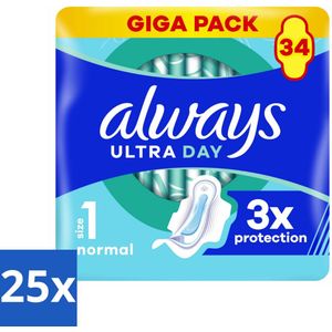 Always - Maandverband - Dag - Normal - 34 Maandverband - Bulkverpakking - 25 stuks