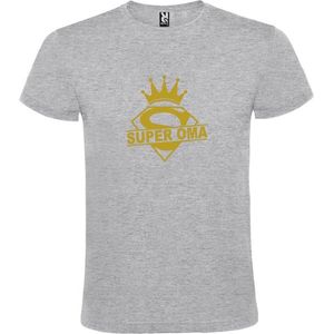 Grijs T-shirt ‘Awesome Sinds 1972’ Goud Maat M