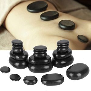 Hotstone basalt massagestenen starterset - 20 stenen met opbergzakje .