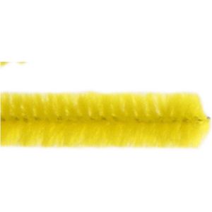 Chenilledraad, L: 30 cm, dikte 15 mm, geel, 15 stuk/ 1 doos