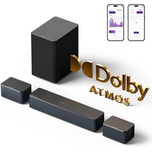 Poseidon M4T - Soundbar - 5.1 Surround Sound Systeem - Draadloze Subwoofer - Bluetooth