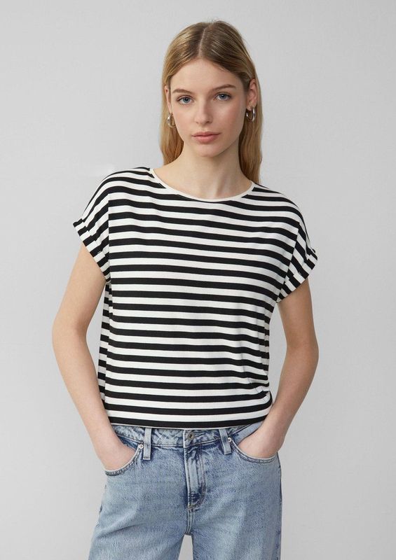 T-shirt - Loose-fit - All-over Print - Vleermuismouwen
