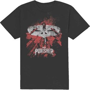 Marvel The Punisher - Red Tanks Heren T-shirt - M - Zwart