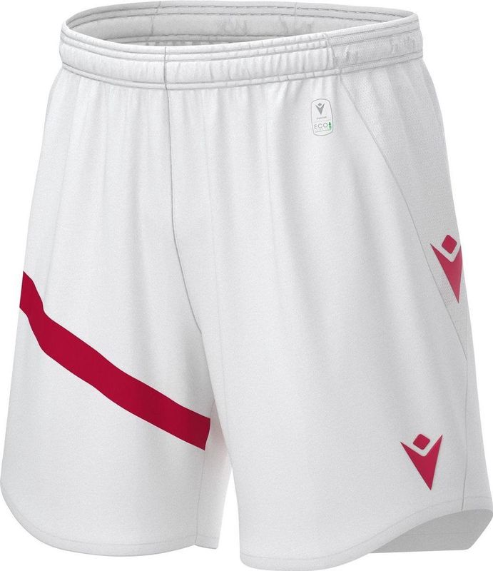 Macron - Shen Eco Short - Korte Broeken - Wit/Rood