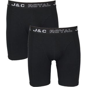 J&C Underwear heren boxershorts - lange pijp - maat 3XL |- 2-pack - zwart