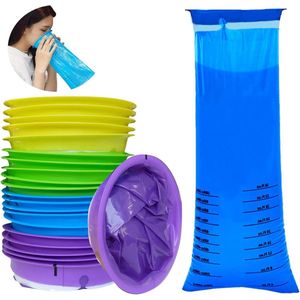 20 stuks Braakzakjes met mondstuk voor reisziekte in het vliegtuig