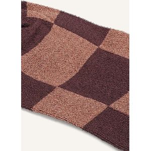 Becksondergaard Petula Check Sock Beenmode Dames - Bruin - Maat 37-39
