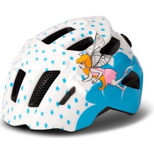 CUBE Fietshelm Fink - Kinderhelm - 11 Ventilatiegaten - SNAP 360 CUBE fit - X-Lock-montagesysteem - EPS In-Mould - 49-55 cm - S - Blauw/Wit