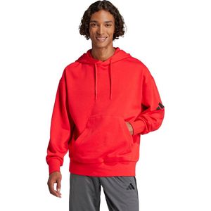 adidas Sportswear Essentials Loose-Fit 3 Bar Logo French Terry Hoodie - Heren - Rood- S