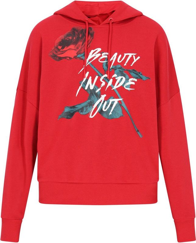 myMo - ROCKS - Sweatshirt - Petrol - Rood - Zwart - Wit
