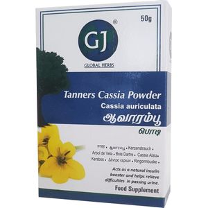 GJ Global Herbs - Tanner's Cassia Poeder - Voedingssupplement - 3x 50 g