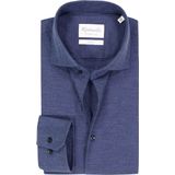 Michaelis - Slim Fit - Overhemd - Donkerblauw - Strijkvriendelijk