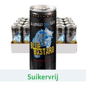 Blue Bastard energy drink - Sugar Free - sleekcan 24x25 cl - NL