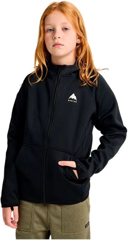 Burton Crown Weatherproof Fleece Met Volledige Rits Zwart 8 Years Meisjes