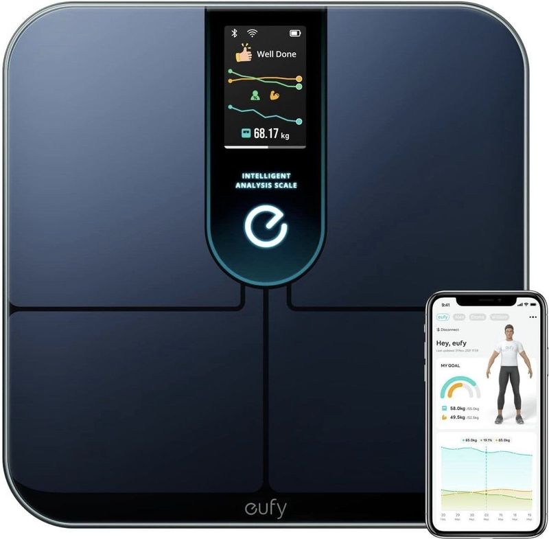Eufy - P3 Balance - Intelligente Wi-Fi Fitness Tracker - Digitale Lichaamsanalyse - 16 Gezondheidsstatistieken