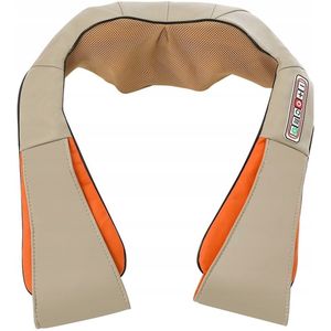 GlamVibe Shiatsu – Nek- en Rugmassager – Verwarming – 16 Massagepunten – Ergonomische Massagegordel