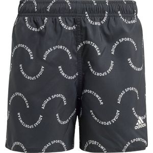 adidas Sportswear Sportswear Wave Print CLX Zwemshort Kids - Kinderen - Zwart- 152