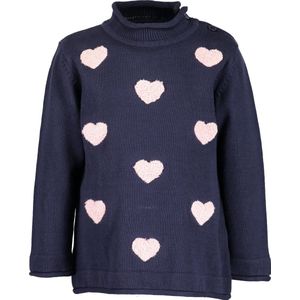 Blue Seven Meisjes Trui - donkerblauw - Maat 62