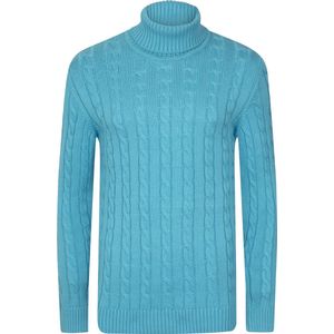 Felix Hardy Coltrui - Gebreide Trui - Sweater Heren Babyblue - S