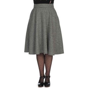 Banned Retro - Swing Rok - Zwart/Wit