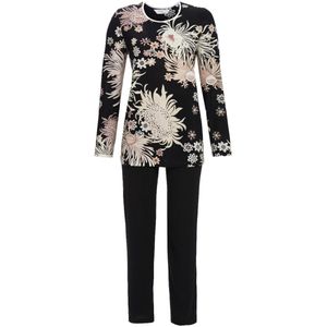 Ringella - Chérie Line - Pyjama - Zwart - Gebloemd