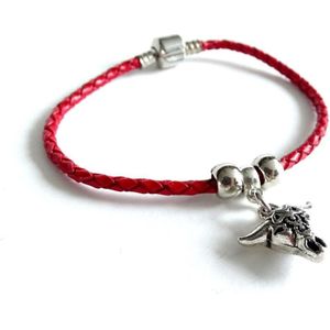 2 Love it Buffalo Red - Armband - Leer