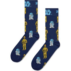 Happy Socks 1paar sokken - Heren & Dames - Maat 41-46 - Star Wars Special Edition - R2-D2 & C-3PO