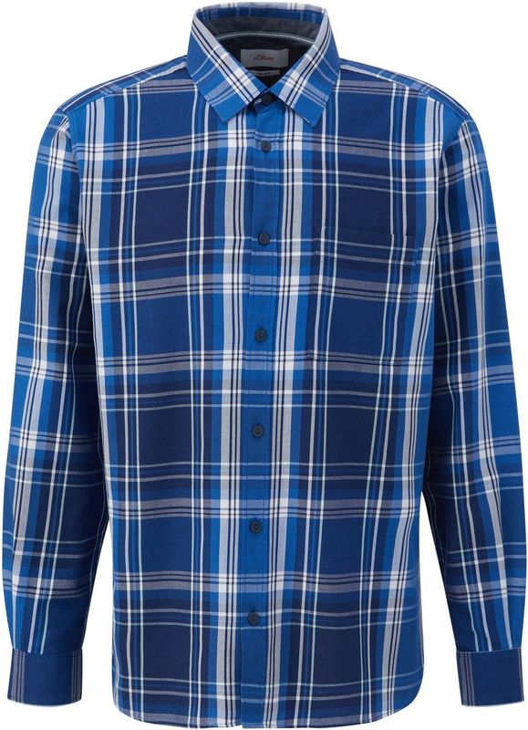 s.Oliver - Hemd - Herenoverhemd - Katoen-Lyocellmix