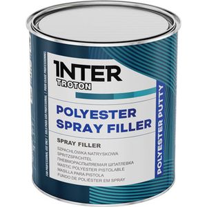 INTER TROTON Polyester spray filler 1L | Spuitplamuur | Autoschadeherstel | Voor professioneel gebruik | Auto reparaties