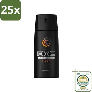 25 x Axe - Deodorant Bodyspray - Musk - 150 ml - Grootverpakking - Axe Deodorant - Deodorant Spray - Musk Geur - Lichaamsverzorging - Mannelijke Geur
