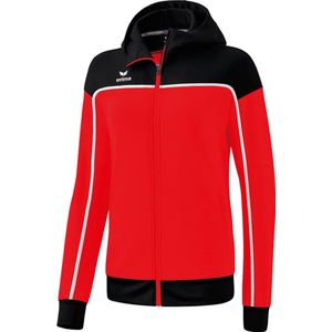 ERIMA Change Trainingsjack Met Capuchon Dames Rood-Zwart-Wit Maat 36