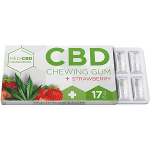 5 x MediCBD Strawberry CBD Kauwgom (17mg CBD)