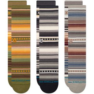 Stance heren casual 3P sokken curren ST crew multi III
