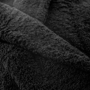 Biologisch katoenen handdoekenset, badmat, hoge kwaliteit, wasbaar, zacht en absorberend, Oeko-Tex Made in Green & GOTS-gecertificeerd (2 badkamertapijten, houtskoolzwart)