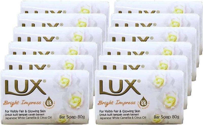 LUX - Bright Impress - Bar Soap - 12 x 80 g