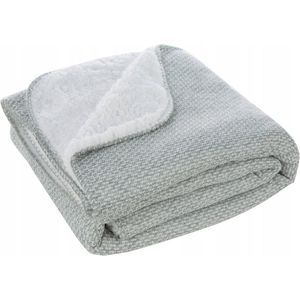 Dubbelzijdig Plaid Panda 150x200 cm Zilver Lammy