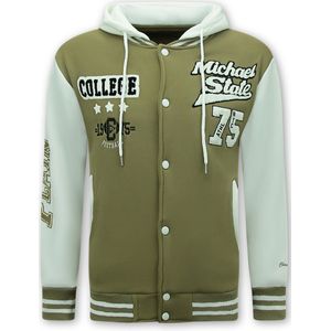 Enos - College Vest - Bruin - Met Capuchon - Model 905