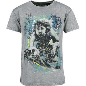 Kurt Cobain Kurt Signature Heren T-shirt - grijs - L