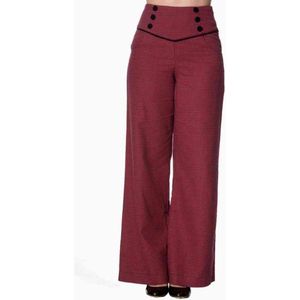 Dancing Days Wijde broek -2XL- SWEPT OFF HER FEET Rood