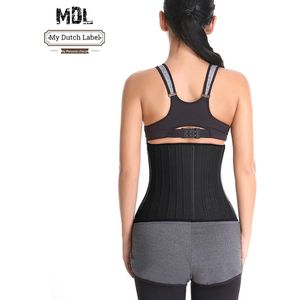 Waist Trainer voor een Zandloperfiguur – Verstelbaar met 3 Hooks – Stimuleert Vetverbranding & Ondersteunt de Rug – Zwart – Maat S